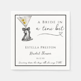 Een Bruid In Een Lichtelijk Vuil Martini Bruidsfee Servet