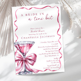 Een Bruid In Een Roze Tini Bit Pink Martini Bruids Kaart