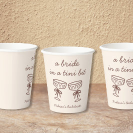 Een Bruid In Een Tini Bit Espresso Martini Bach Fe Papieren Bekers