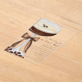 Een bruid in een Tini Bit Martini Vrijgezellenfees Acryl Uitnodigingen (Laagn)