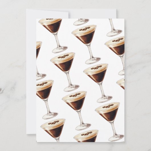 Een bruid in een Tini Bit Martini Vrijgezellenfees Kaart (Achterkant)