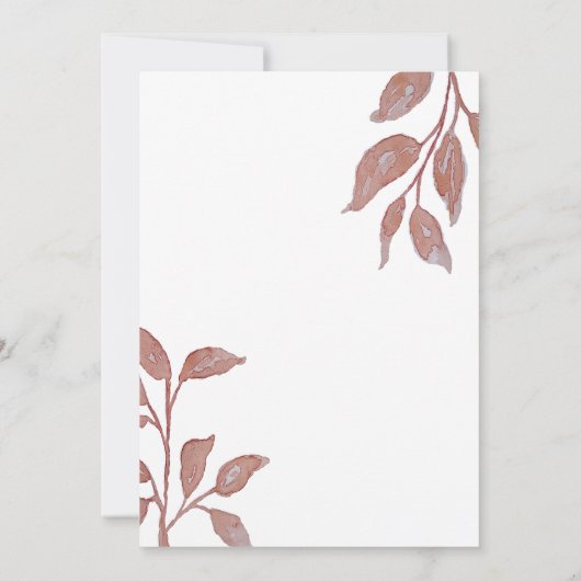 Een bruid in een Tini Bit Martini Vrijgezellenfees Kaart (Achterkant)