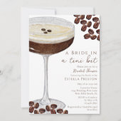 Een bruid in een Tini Bit Martini Vrijgezellenfees Kaart (Voorkant)