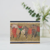 Een bruidegom met paarden briefkaart (Staand voorkant)