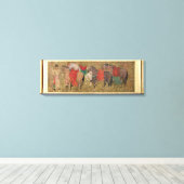 Een bruidegom met paarden canvas afdruk (Insitu (Houten vloer))