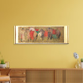 Een bruidegom met paarden canvas afdruk (Insitu (Woonkamer))