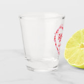 Een bruidsschat shot glas (Links)