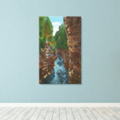 Een bruikbaar chassis uit de Cave van Hyde omlaag  Canvas Afdruk (Insitu (Houten vloer))