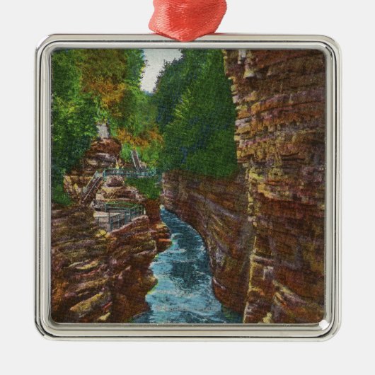 Een bruikbaar chassis uit de Cave van Hyde omlaag  Metalen Ornament (Voorkant)