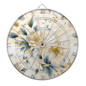 Een bruiloft bloemenserie ontwerp 1 dartbord (Voorkant)