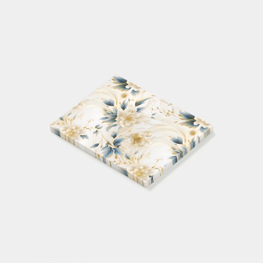 Een bruiloft bloemenserie ontwerp 1 post-it® notes (Schuin)