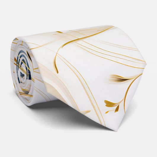 Een bruiloft bloemenserie ontwerp 1 stropdas (Opgerold)