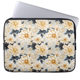 Een bruiloft bloemenserie ontwerp 2 laptop sleeve