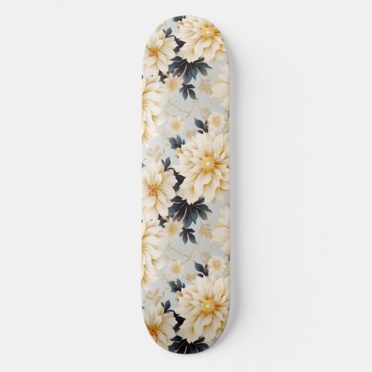 Een bruiloft bloemenserie ontwerp 2 persoonlijk skateboard (Voorkant)