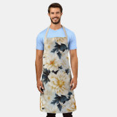 Een bruiloft bloemenserie ontwerp 2 schort (Gedragen)