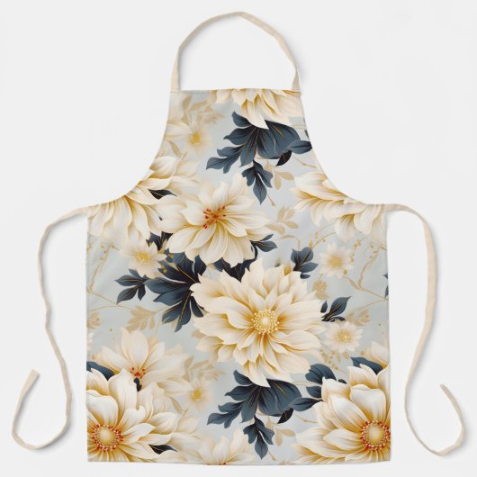 Een bruiloft bloemenserie ontwerp 2 schort (Voorkant)