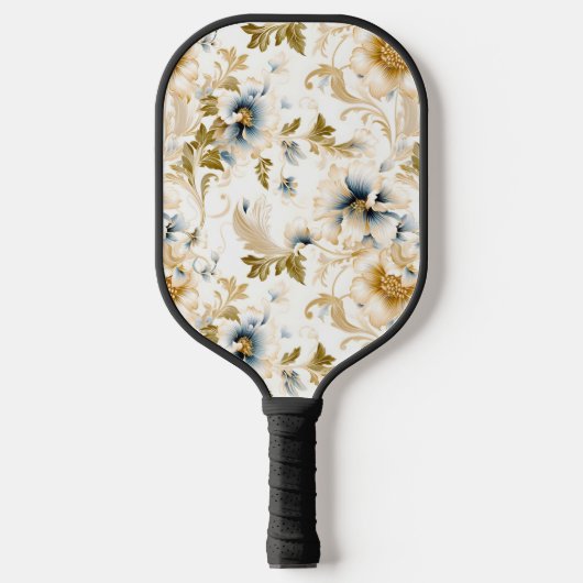 Een bruiloft bloemenserie ontwerp 3 pickleball paddle (Voorkant)