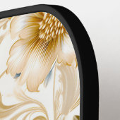 Een bruiloft bloemenserie ontwerp 3 pickleball paddle (Links Detail)