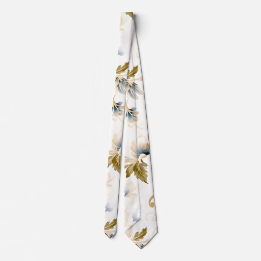 Een bruiloft bloemenserie ontwerp 3 stropdas (Achterkant)