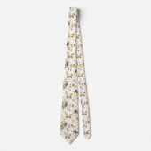 Een bruiloft bloemenserie ontwerp 3 stropdas (Voorkant)