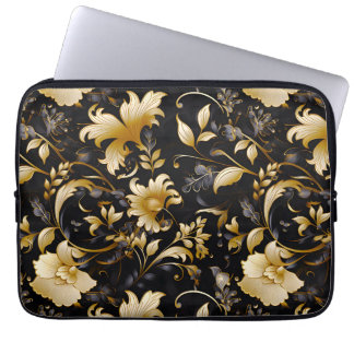 Een bruiloft bloemenserie ontwerp 4 laptop sleeve