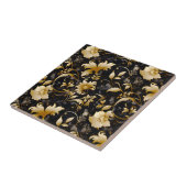 Een bruiloft bloemenserie ontwerp 4 tegeltje (Zijkant)