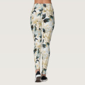 Een bruiloft bloemenserie ontwerp 7 leggings (Achterkant)