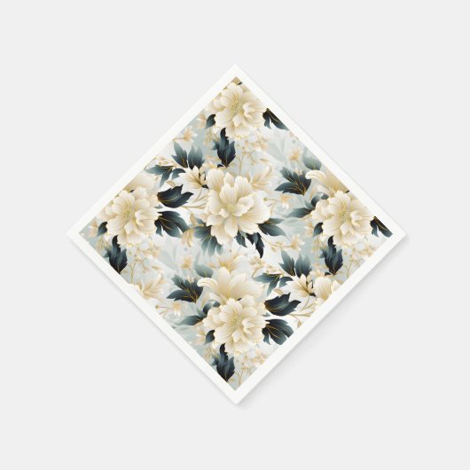 Een bruiloft bloemenserie ontwerp 7 servet (Hoek)