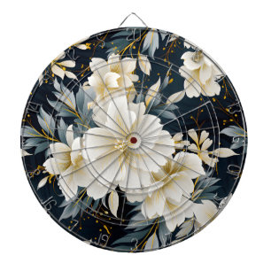 Een bruiloft bloemenserie ontwerp 8 dartbord