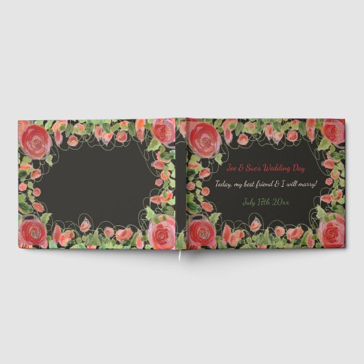 Een bruiloft gastenboek Victoriaans styling (Volledig)