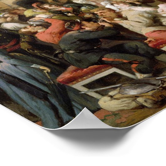 Een bruiloft in de gemeente Parijs van 1871 Poster (Hoek)