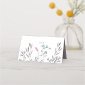 Een Bruiloft met Wilde Bloemen Plaatskaartje (Achterkant)