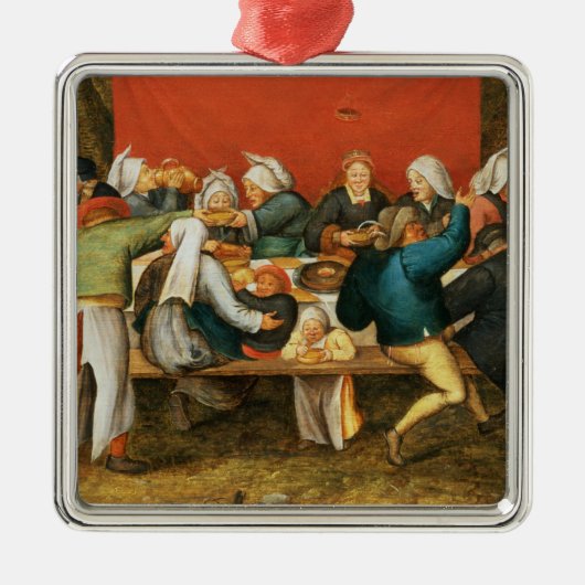 Een bruiloft metalen ornament (Voorkant)