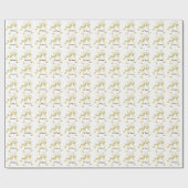 Een bruiloft naar de Bride en Groom | DIY-tekst Cadeaupapier (Vlak)