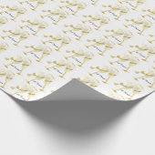 Een bruiloft naar de Bride en Groom | DIY-tekst Cadeaupapier (Hoek)