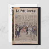 Een bruiloft op een fiets briefkaart (Voorkant / Achterkant)