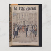 Een bruiloft op een fiets briefkaart (Voorkant)