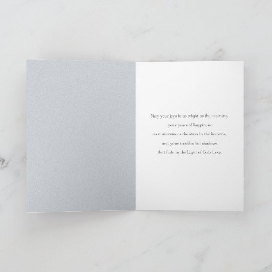 Een bruiloft zegen kaart (Binnen)