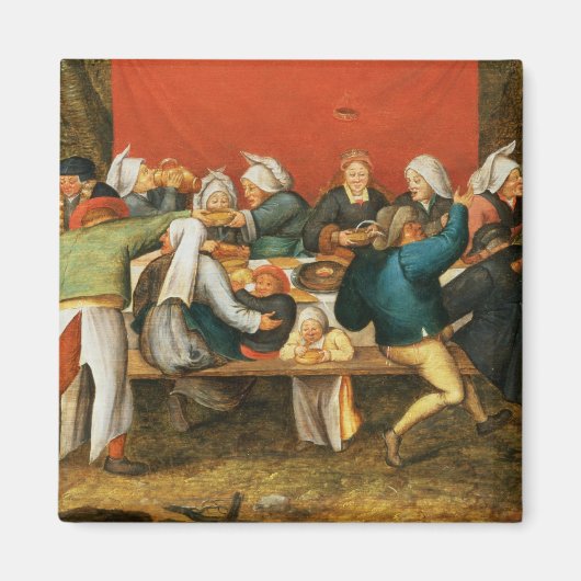 Een bruiloftsfeest magneet (Voorkant)