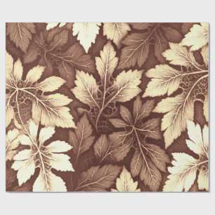 Een  bruin klassiek trendy patroonontwerp cadeaupapier