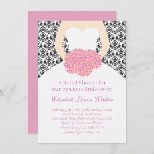 Een bruine bruidsschat Vrijgezellenfeest Kaart (Voorkant / Achterkant)