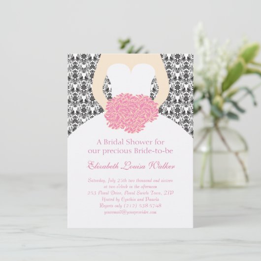 Een bruine bruidsschat Vrijgezellenfeest Kaart (Staand voorkant)