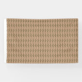 Een bruine en beige achtergrond met een golvend on spandoek (Horizontaal)