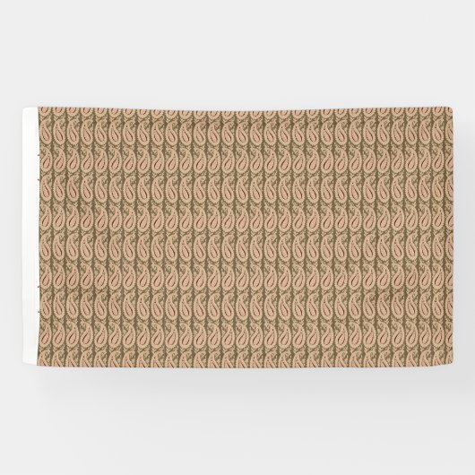 Een bruine en beige achtergrond met een golvend on spandoek (Horizontaal)