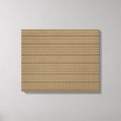 Een bruine en beige gestreepte achtergrond canvas afdruk (Voorkant)