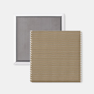 Een bruine en beige gestreepte achtergrond magneet