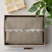 Een bruine en beige gestreepte achtergrond tissuepapier (Geschenk)