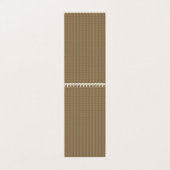 Een bruine en beige gestreepte achtergrond visitekaartje (Buitenkant ongevouwen)