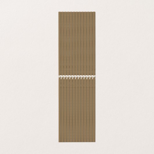 Een bruine en beige gestreepte achtergrond visitekaartje (Buitenkant ongevouwen)