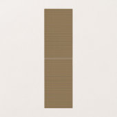 Een bruine en beige gestreepte achtergrond visitekaartje (Binnenkant ongevouwen)